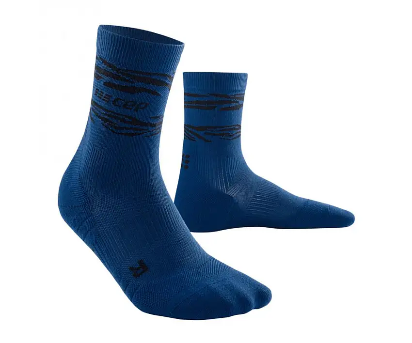 Cep Löparstrumpor Animal Mid-Cut Socks dam Dark Blue/Black