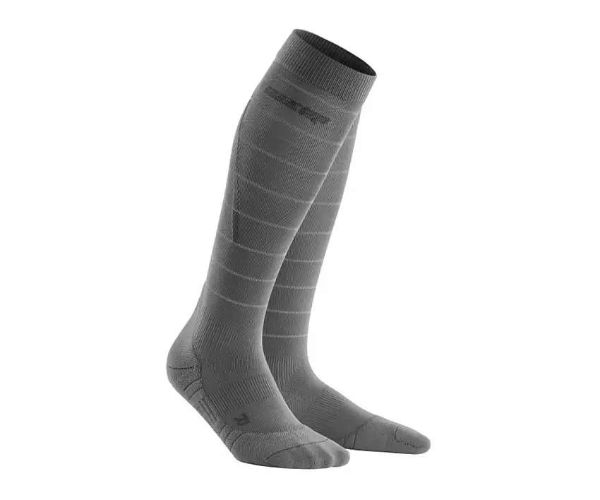 Cep Löparstrumpor Reflective Compression Socks dam Grey