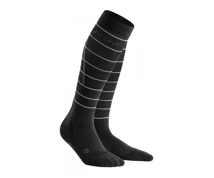 Cep Löparstrumpor Reflective Compression Socks dam Black