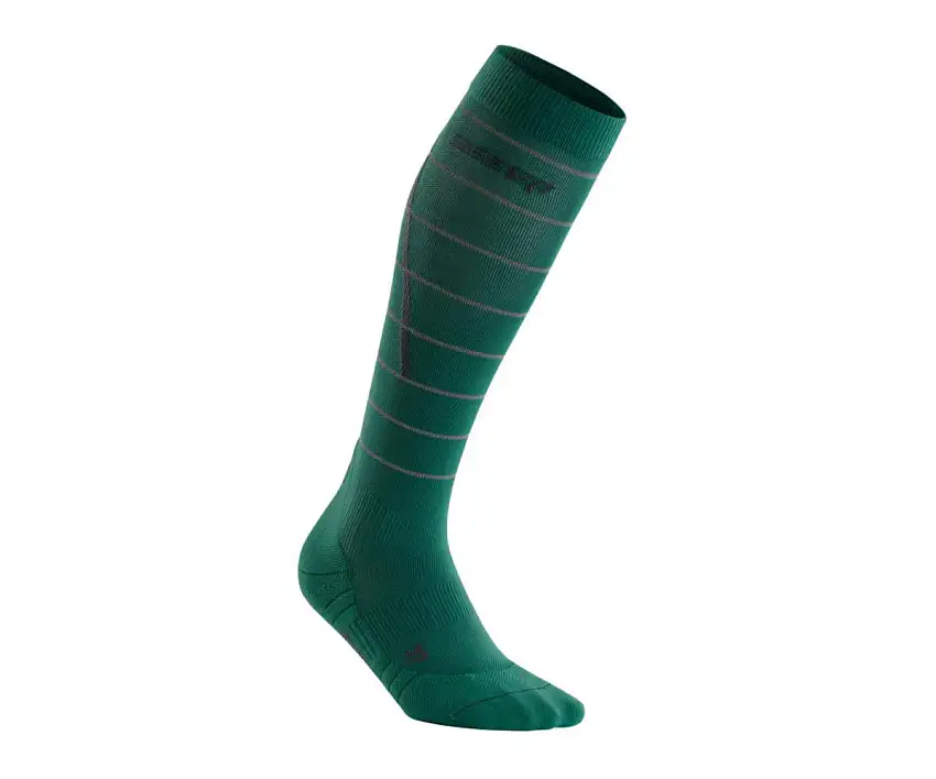 Cep Löparstrumpor Reflective Compression Socks dam Green