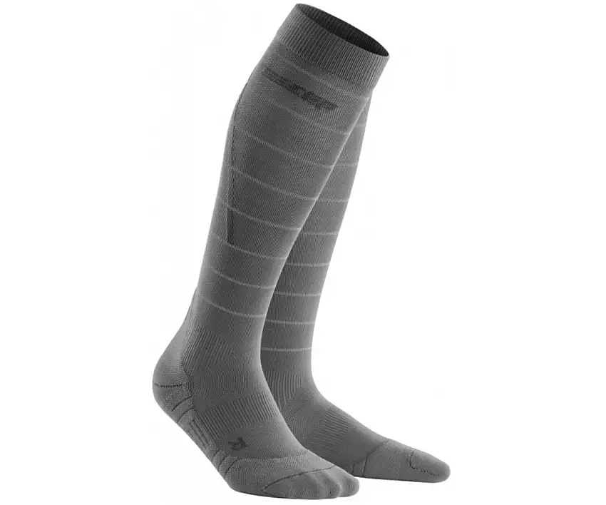 Cep Löparstrumpor Reflective Compression Socks herr Grey