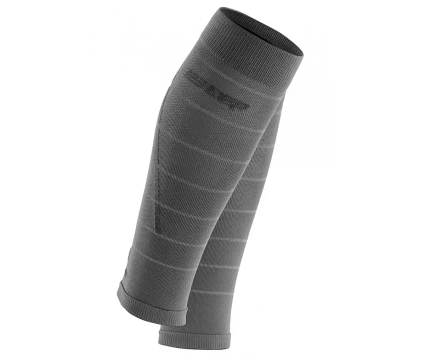 Cep Löparstrumpor Reflective Compression Calf Sleeves dam Grey
