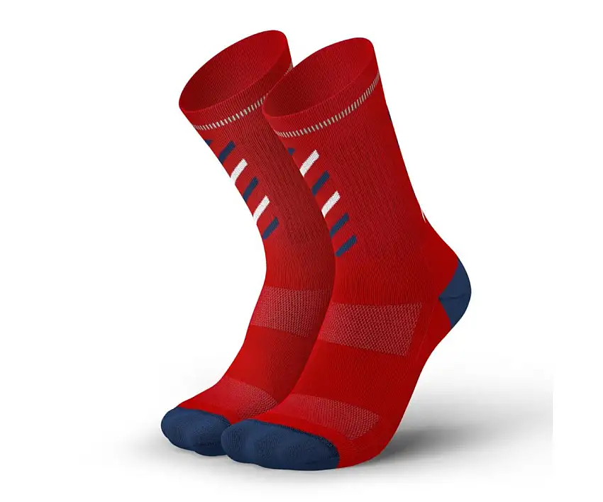 Incylence Löparstrumpor Merino Rise unisex Red Navy