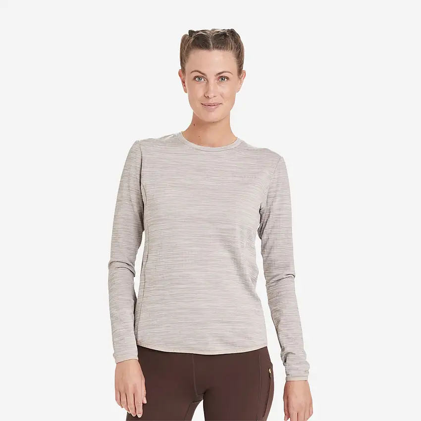 Endurance Löpartröja Leah Waffle Melange Loose Fit Tee dam Atmosphere