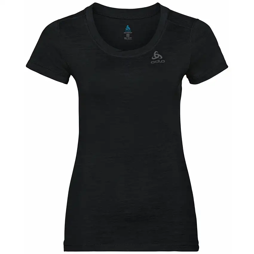 Odlo Löpartröja Top Crew Neck Short Sleeve dam Black