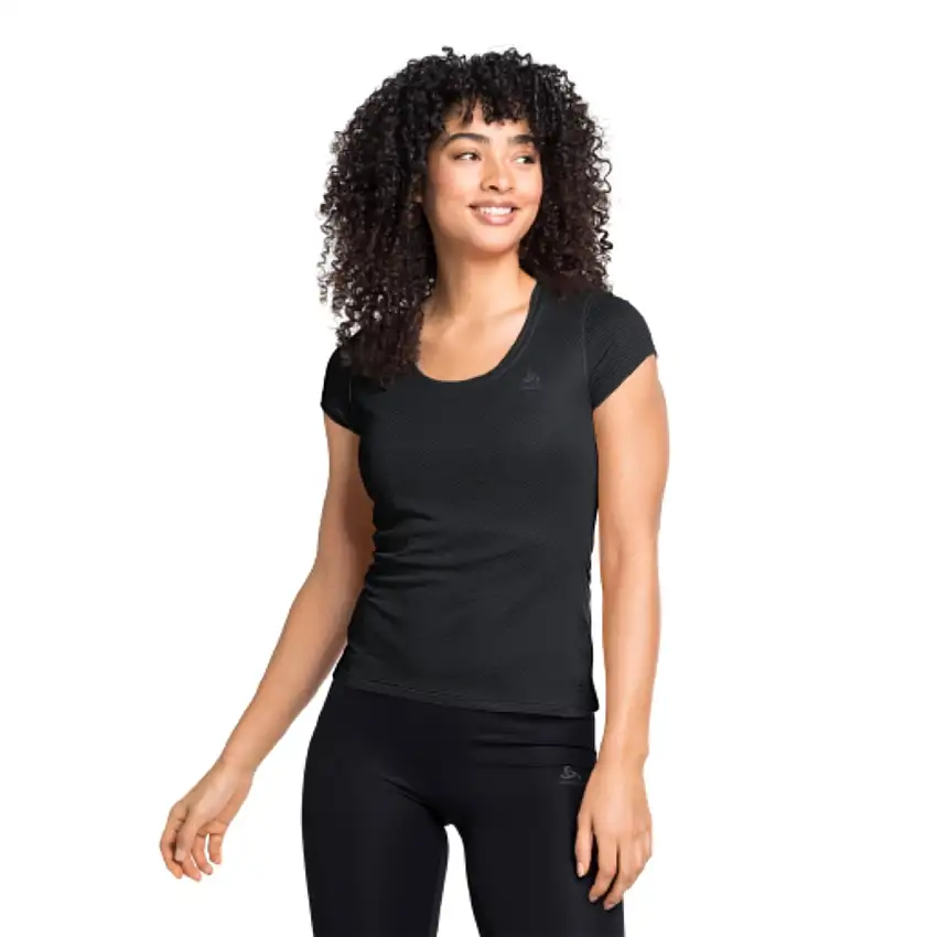 Odlo Löpartröja Top Crew Neck Short Sleeve Active dam Black