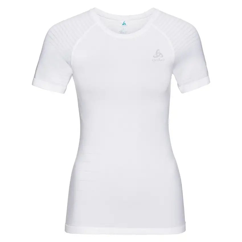 Odlo Löpartröja Top Crew Neck Short Sleeve Performan dam White