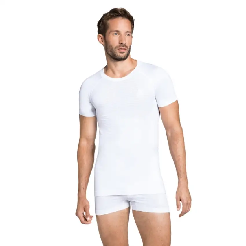 Odlo Löpartröja Top Crew Neck Short Sleeve Performan herr White
