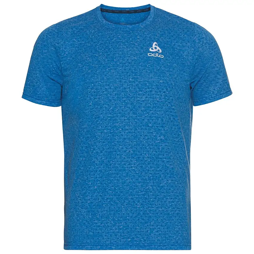 Odlo Löpartröja T-Shirt Short Sleeve Crew Neck Run Easy herr Indigo Bunting Melange