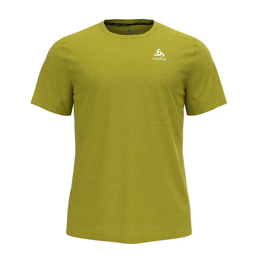 Odlo Löpartröja T-Shirt Short Sleeve Crew Neck Run Easy herr Citronelle Melange