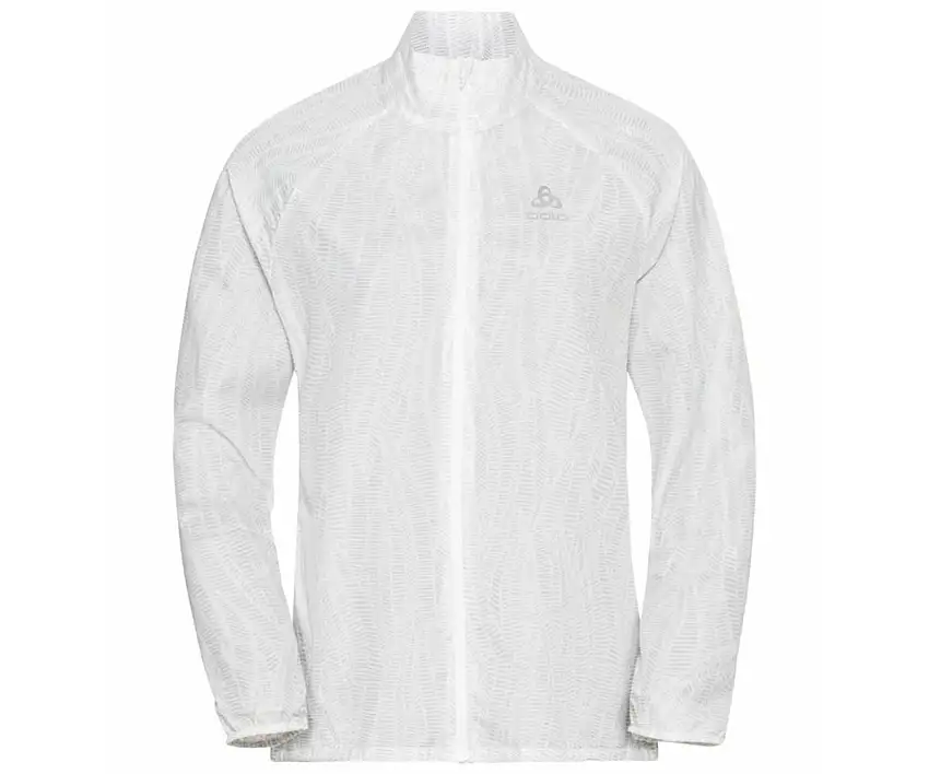 Odlo Löparjacka Jacket Zeroweight Print dam White