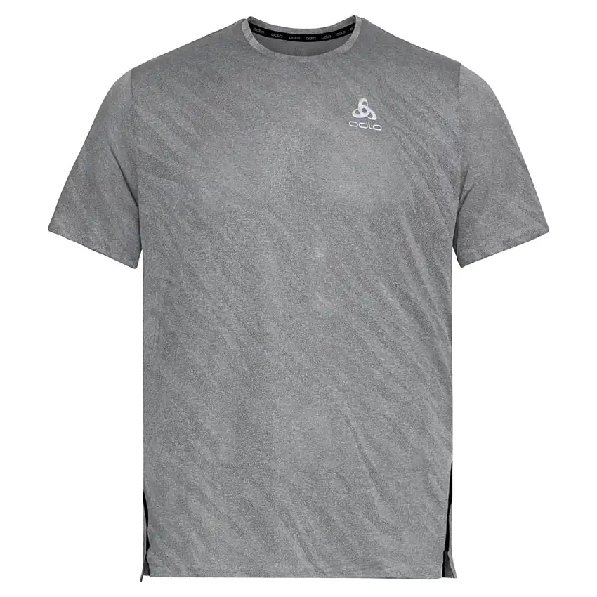 Odlo Löpartröja T-shirt Short Sleeve Crew neck Zeroweight herr Steel Grey Melange