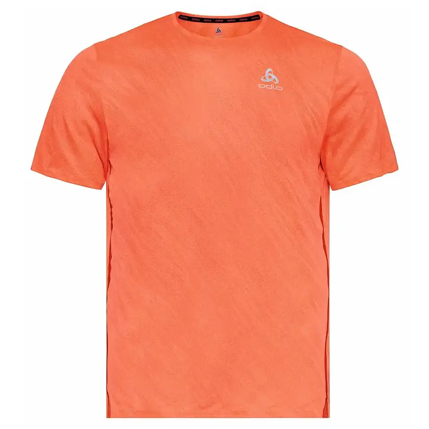 Odlo Löpartröja T-shirt Short Sleeve Crew neck Zeroweight herr Shocking Orange Melange
