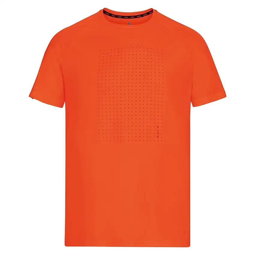 Odlo Löpartröja T-Shirt Short Sleeve Crew Neck Essential herr Shocking Orange