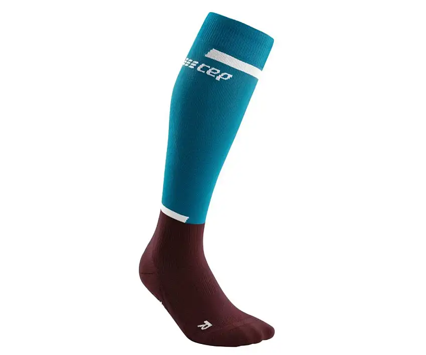 Cep Löparstrumpor The Run Socks Tall V4 dam Petrol/Dark Red