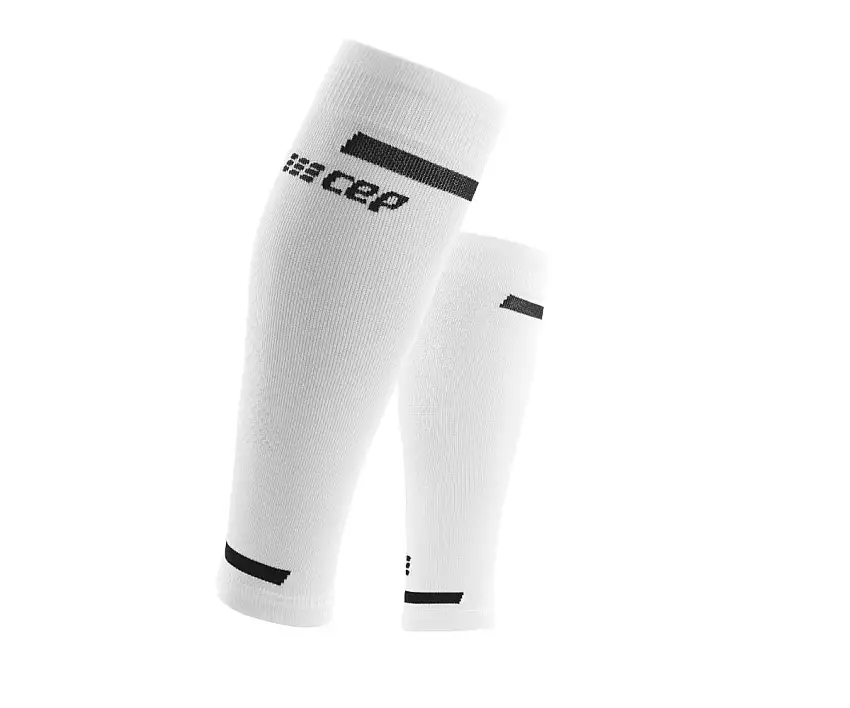 Cep Löparstrumpor The Run Compression Calf Sleeves V4 herr White