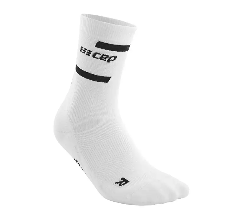 Cep Löparstrumpor The Run Socks Mid Cut V4 herr White