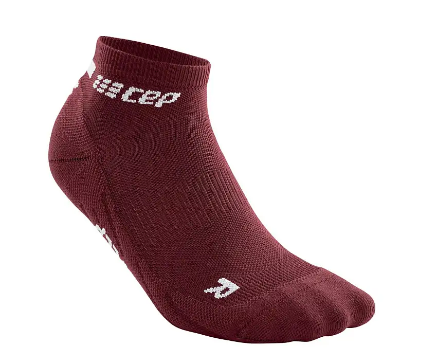 Cep Löparstrumpor The Run Socks Low Cut V4 dam Dark Red