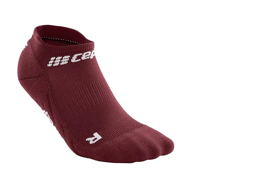 Cep Löparstrumpor The Run Socks No Show V4 dam Dark Red