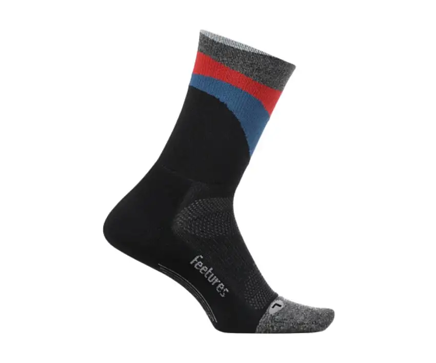 Feetures Löparstrumpor Elite Ultra Light Mini Crew herr Retrograde Black