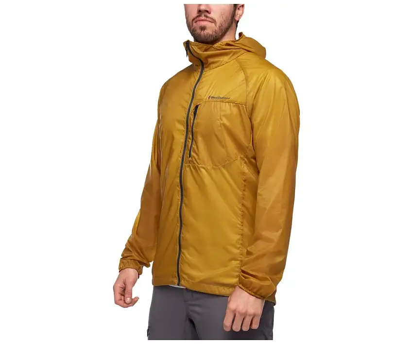 Black Diamond Löparjacka Distance Wind Shell herr Sulphur