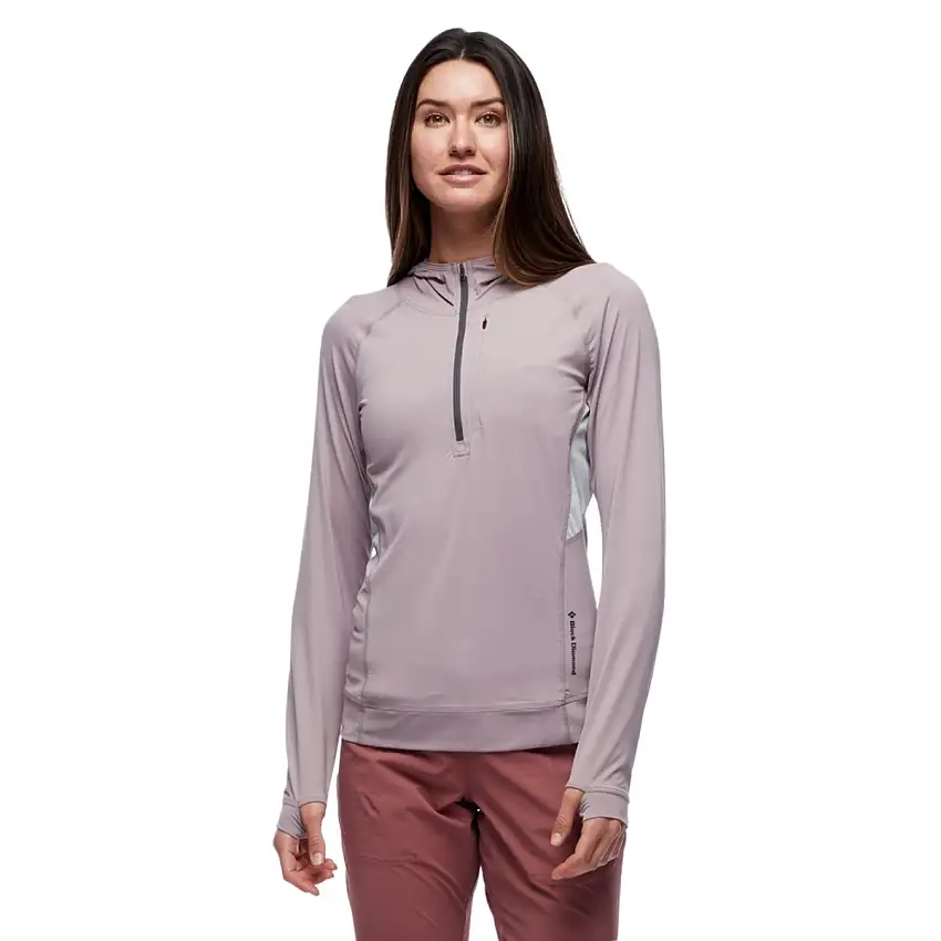 Black Diamond Löpartröja Alpenglow Pro Hoody dam Wood Violet