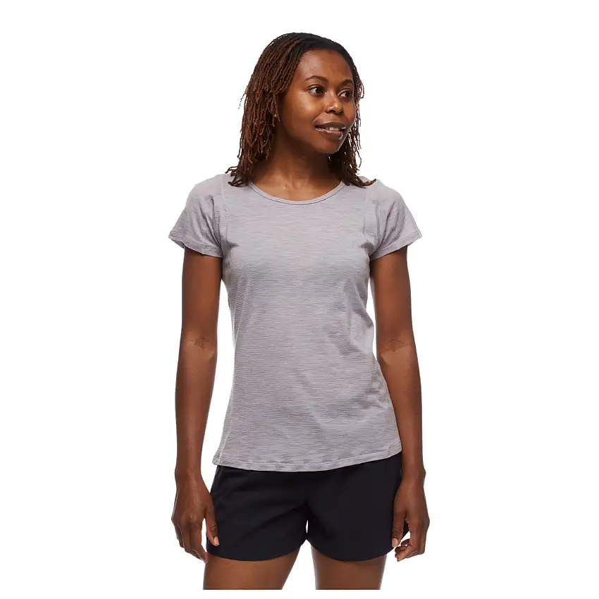 Black Diamond Löpartröja Rhythm Tee dam Pewter