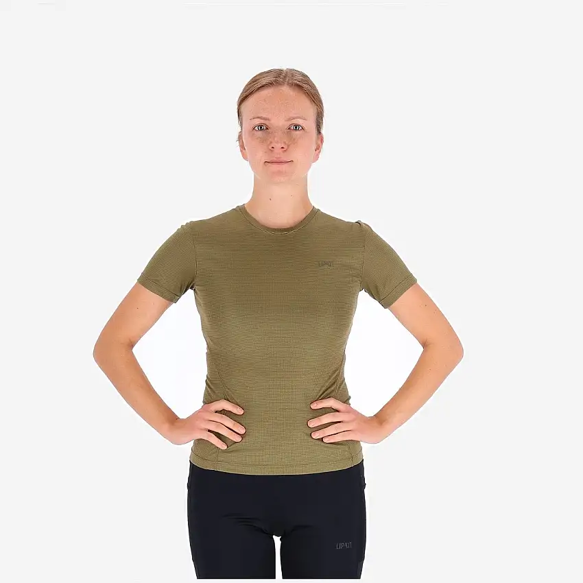 Lipati Löpartröja Strato Al Tee Slim Fit dam Dusky Green