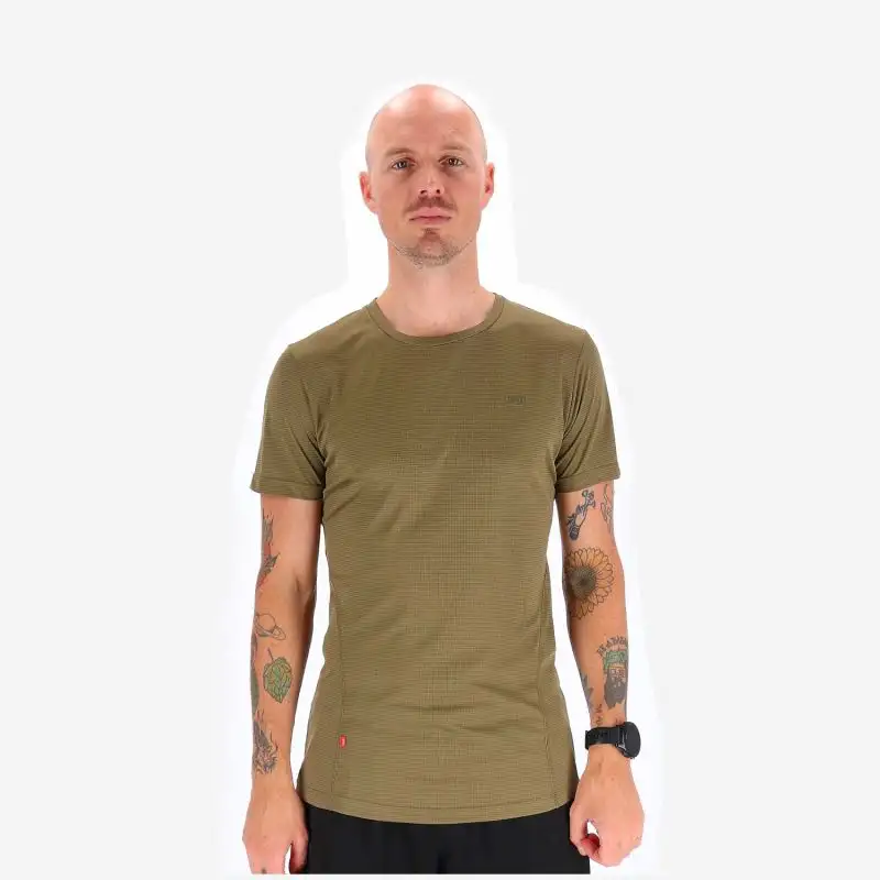 Lipati Löpartröja Strato Al Tee Slim Fit herr Dusky Green