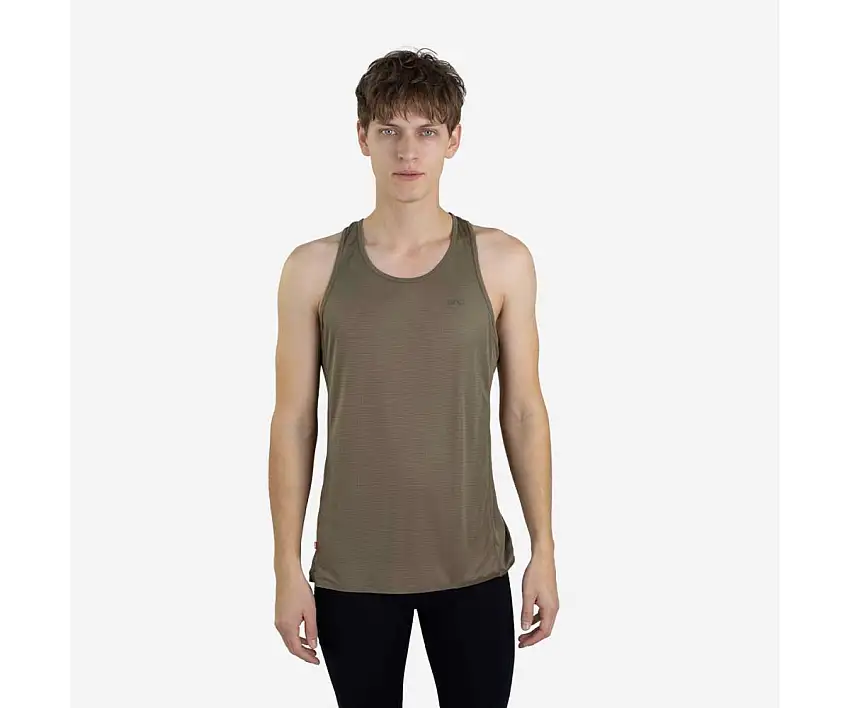 Lipati Löparlinne Strato Al Singlet herr Dusky Green