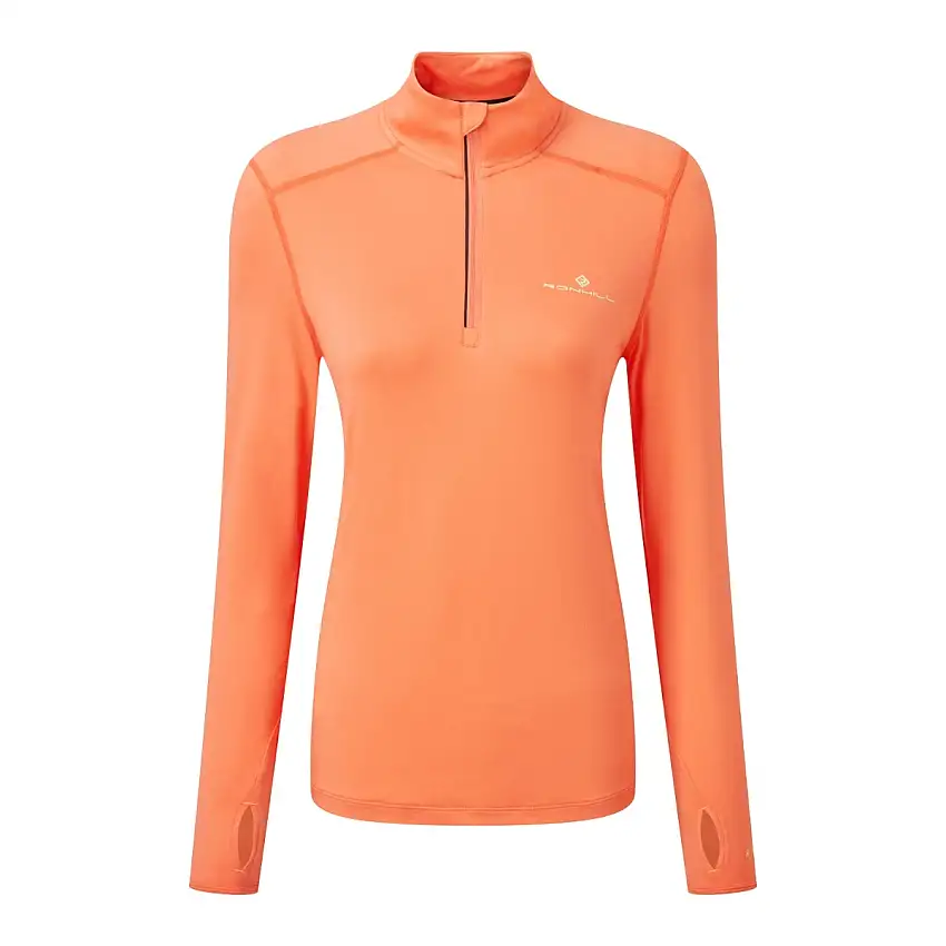 Ronhill Löpartröja Tech Termal 45293 Zip Tee dam Peach/Lemongrass