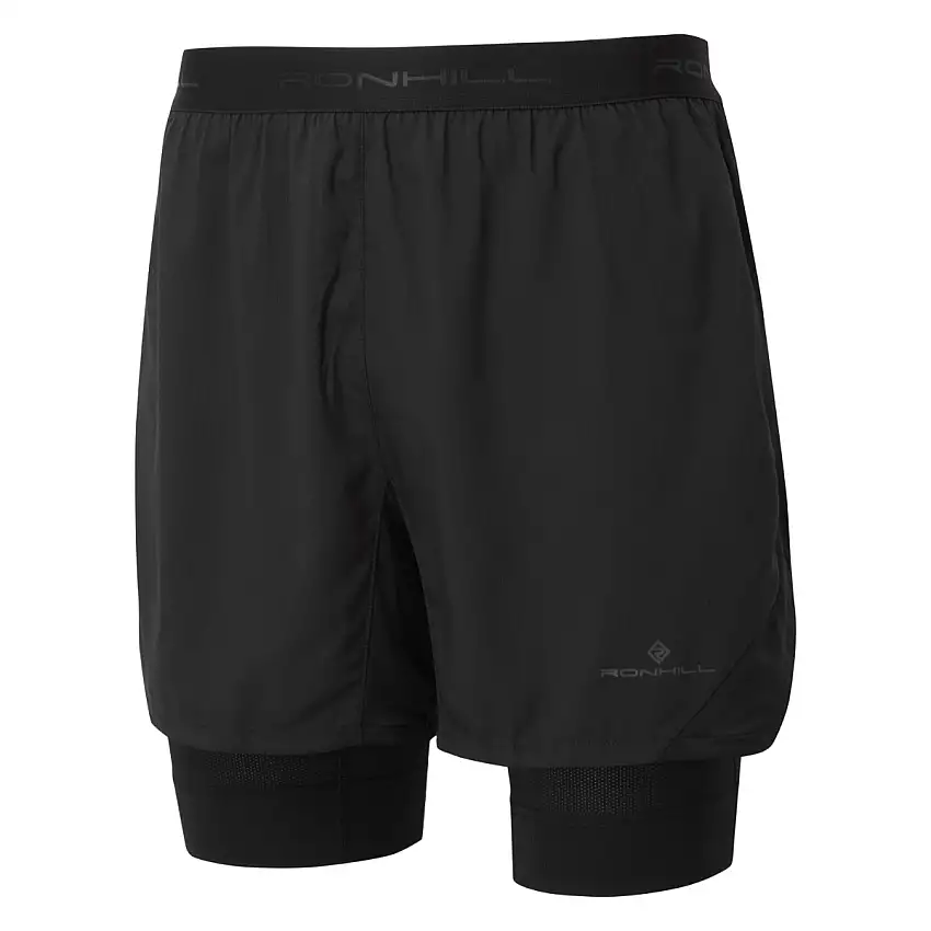 Ronhill Löparshorts Tech Revive 5" Twin Shorts herr All Black