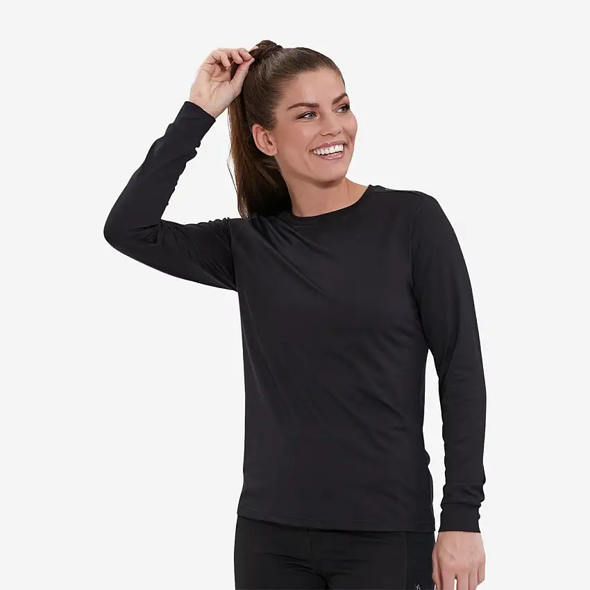 Endurance Löpartröja Chalina L/S Tee dam Black