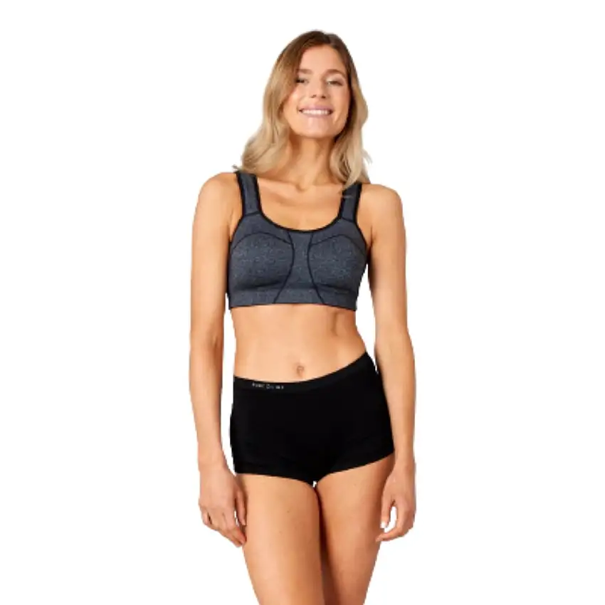 Purelime Sport-BH Padded Athletic Bh dam Stonegreymelange