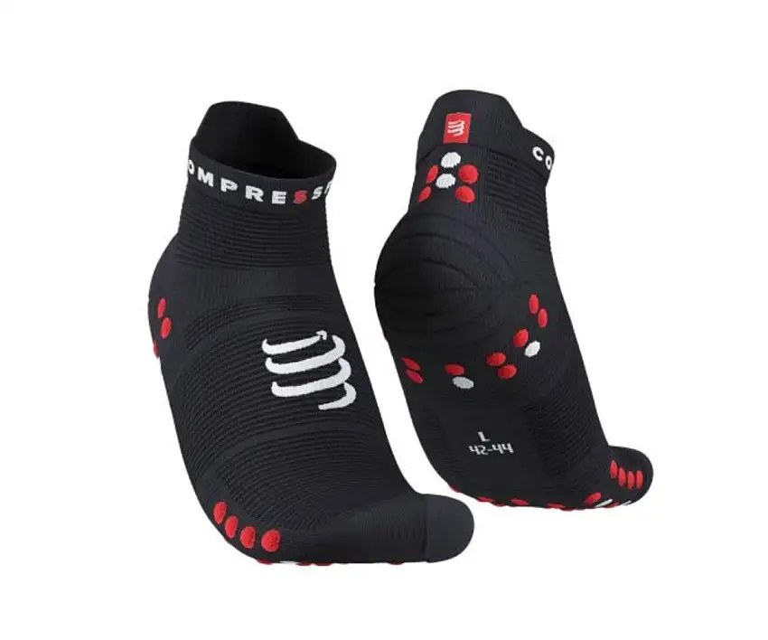 Compressport Löparstrumpor Pro Racing Socks V4.0 Ultralight Run Low unisex Black/Red