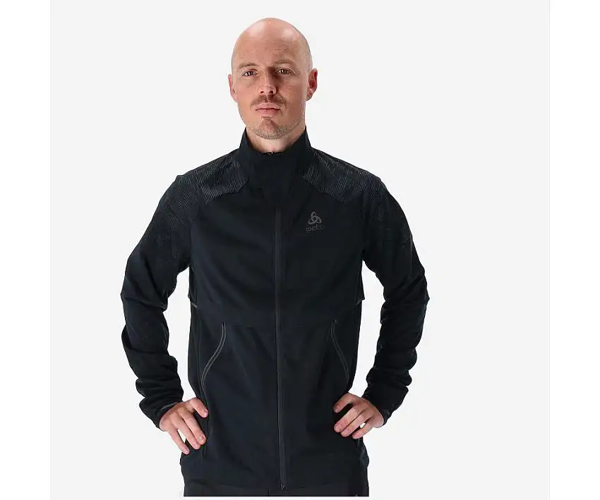 Odlo Löparjacka Jacket Zeroweight Pro Warm herr Black