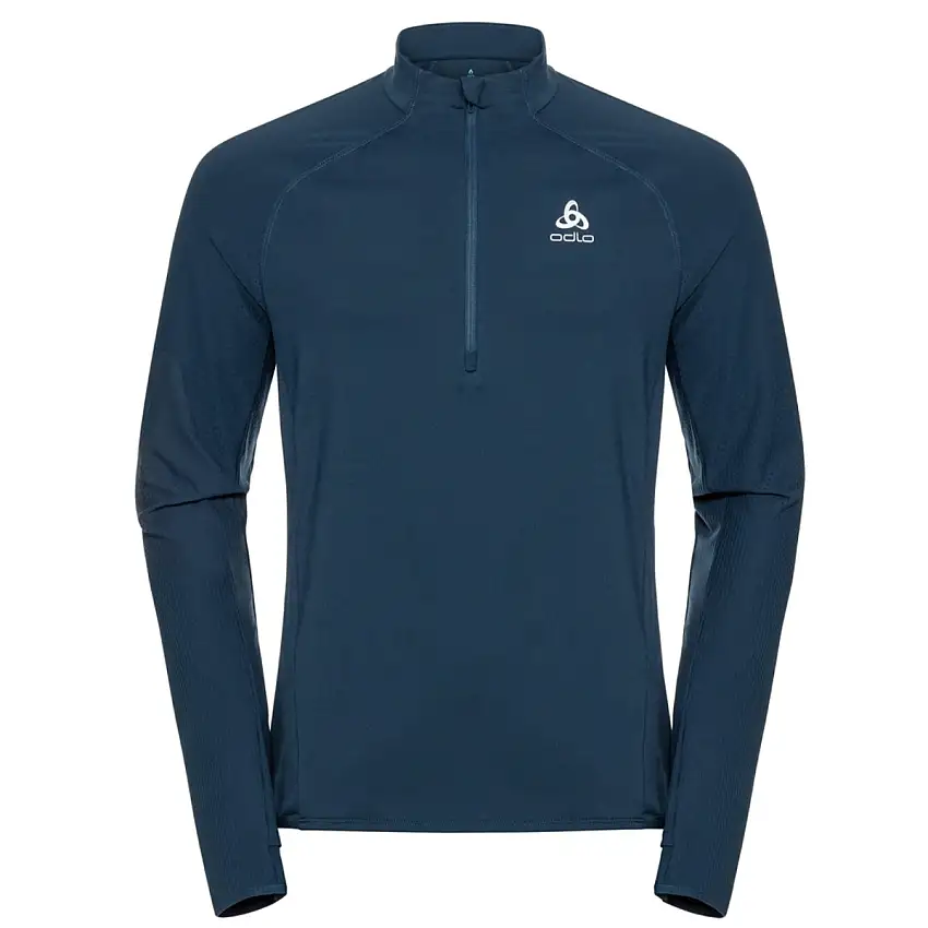 Odlo Löpartröja Midlayer 45293 zip Zeroweight herr Blue Wing Teal