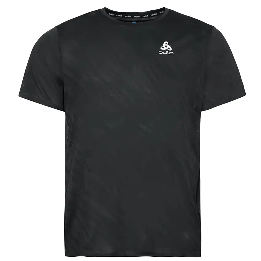 Odlo Löpartröja T-shirt Crew Neck Short Sleeve Zeroweight herr Black Melange