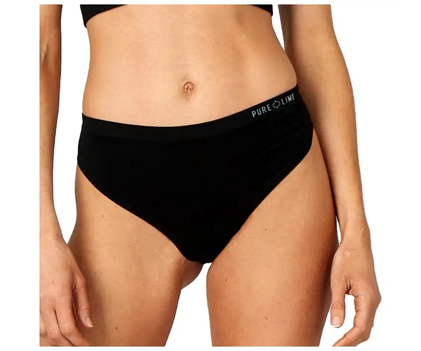 Purelime Seamless Thong dam Black