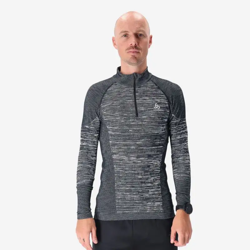 Odlo Löpartröja Top Turtle Neck Long Sleeve ½ Zip herr Black