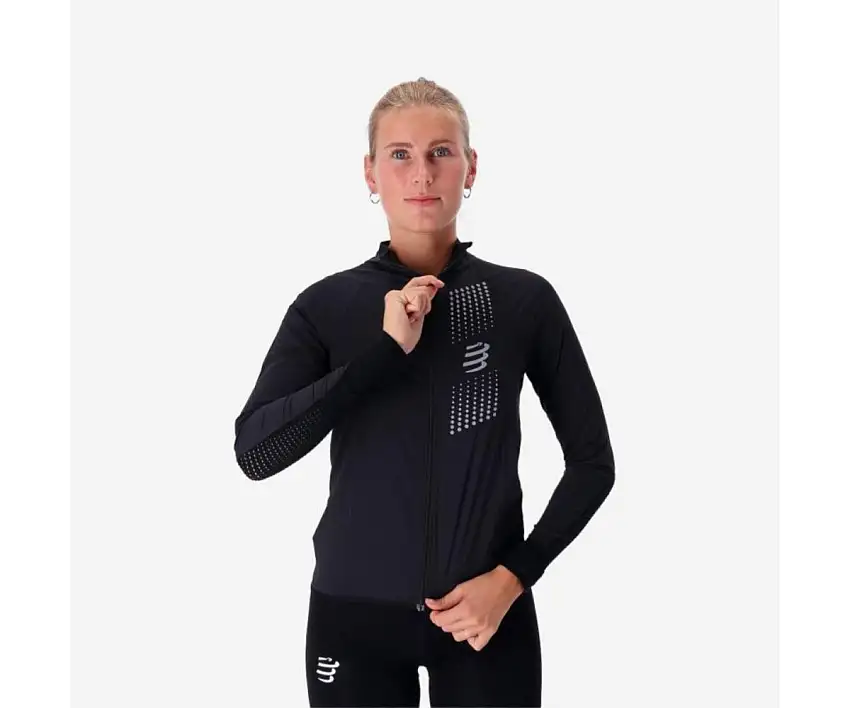 Compressport Löparjacka Hurricane Windproof Jacket dam Black
