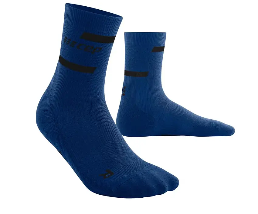 Cep Löparstrumpor The Run Socks Mid Cut V4 herr Blue