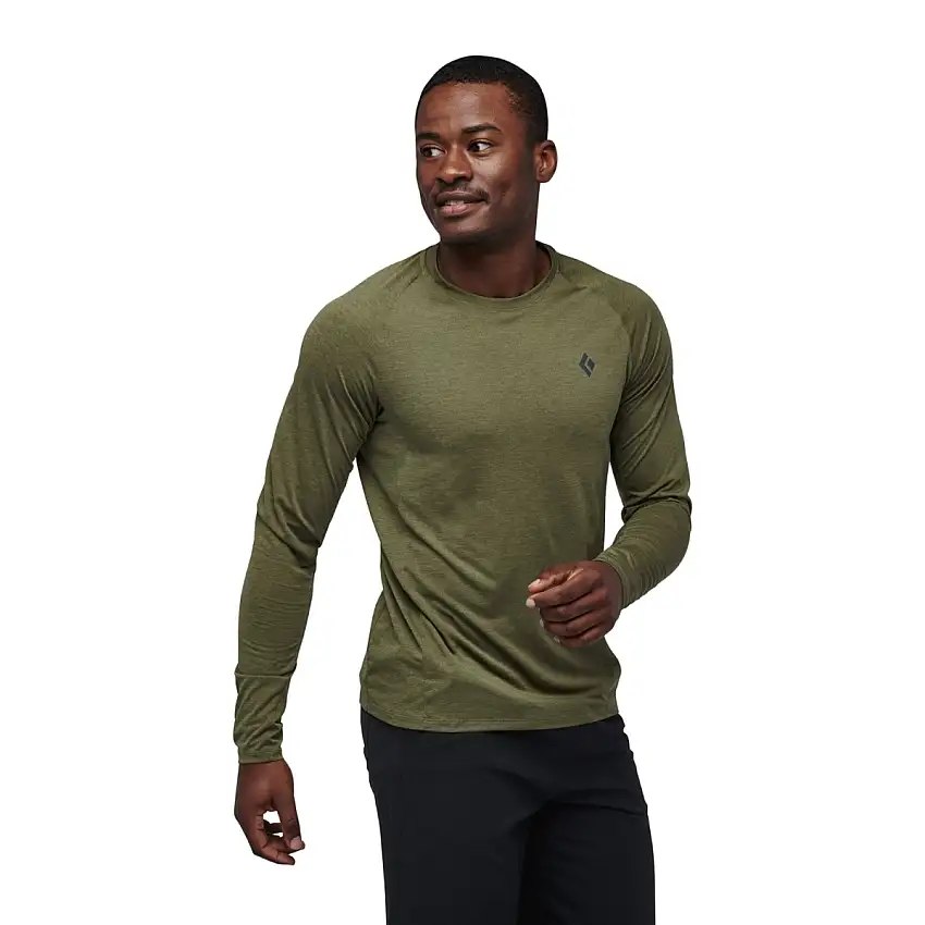 Black Diamond Löpartröja Lightwire LS Tech Tee herr Crag Green
