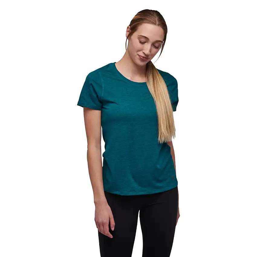 Black Diamond Löpartröja Lightwire SS Tech Tee dam Dark Caribbean