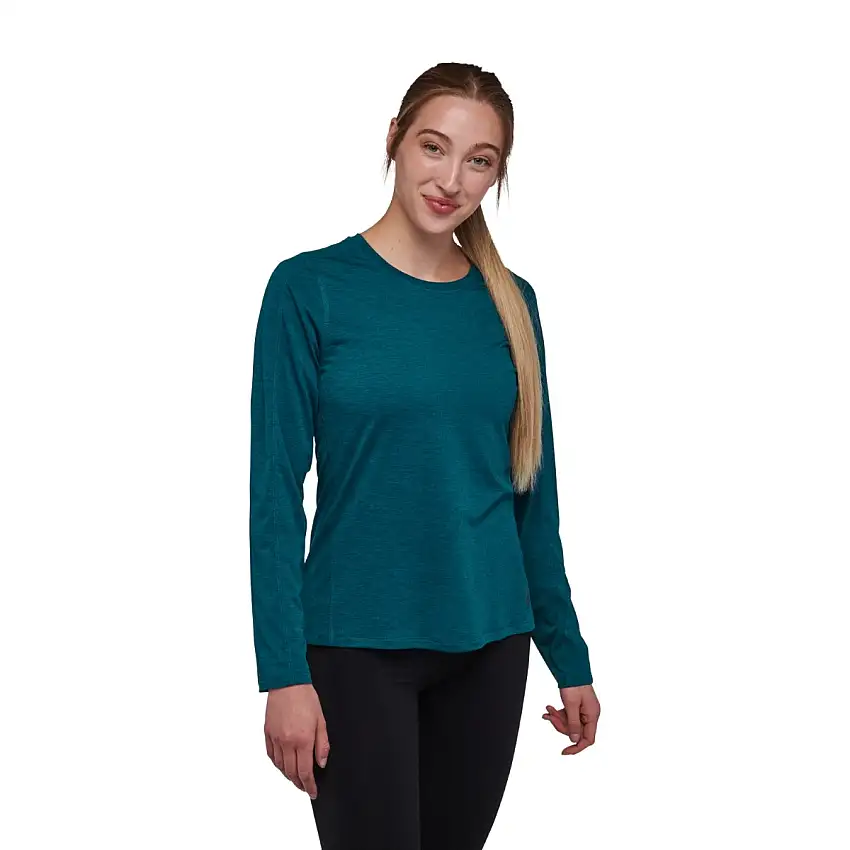 Black Diamond Löpartröja Lightwire LS Tee dam Dark Caribbean