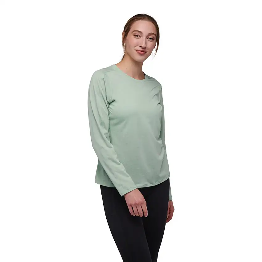 Black Diamond Löpartröja Lightwire LS Tee dam Foam Green