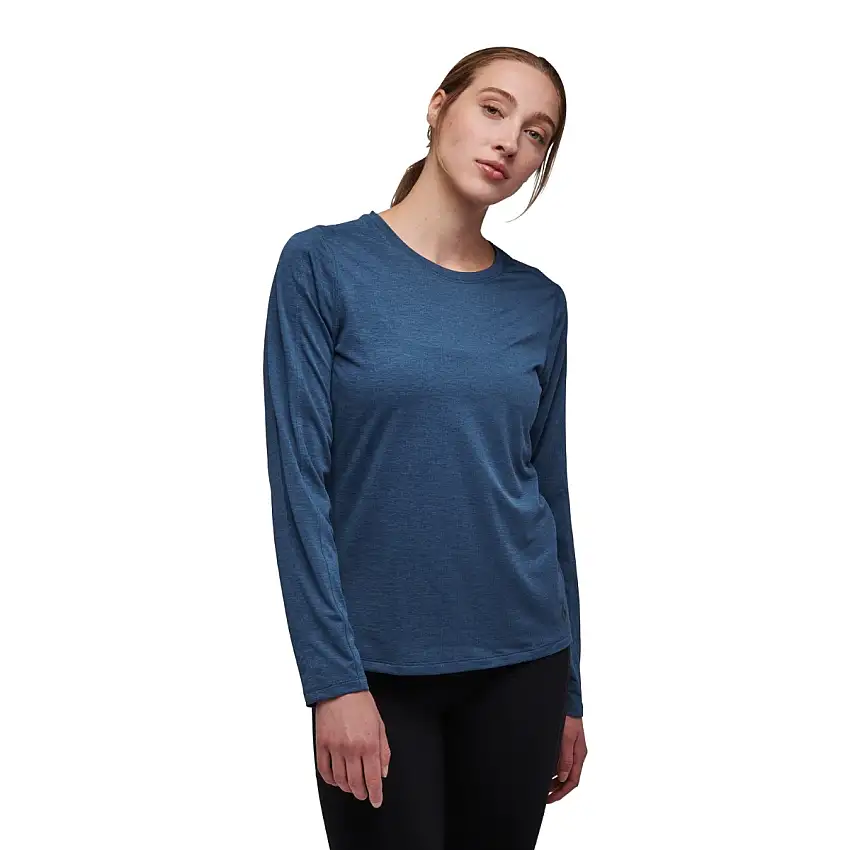 Black Diamond Löpartröja Lightwire LS Tee dam Ink Blue