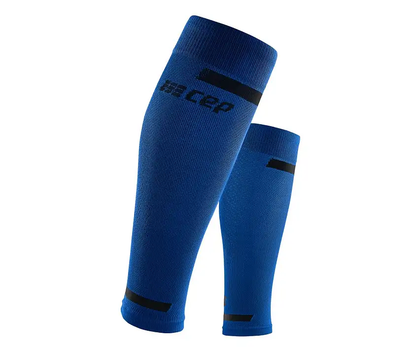 Cep Löparstrumpor The Run Compression Calf Sleeves V4 herr Blue