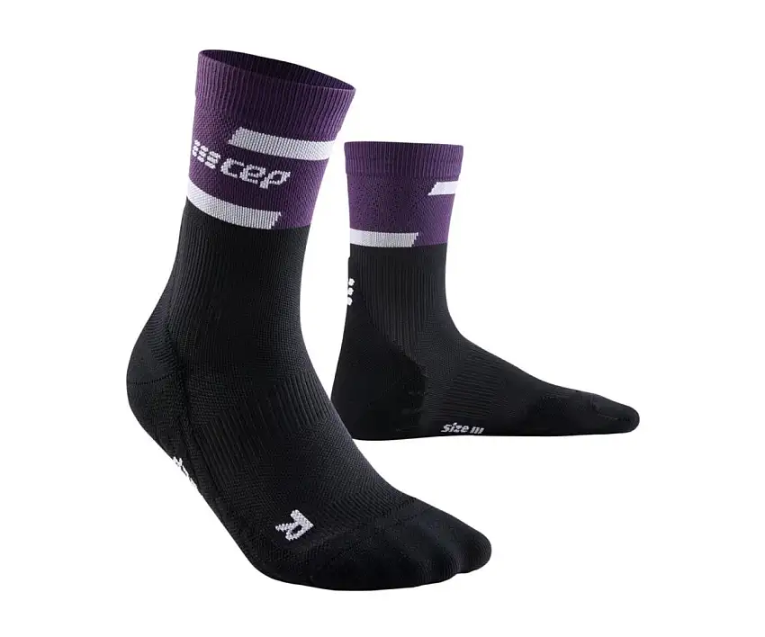 Cep Löparstrumpor The Run Compression Socks Mid Cut dam Violet/Black