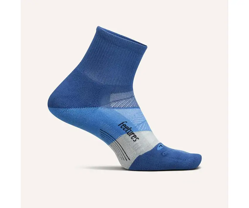 Feetures Löparstrumpor Elite Ultra Light Quarter dam Buckle Up Blue